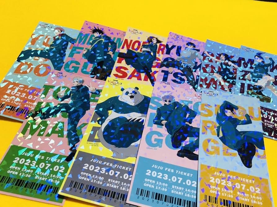 呪術廻戦じゅじゅフェス2023夏油傑缶バッジチケット風カード